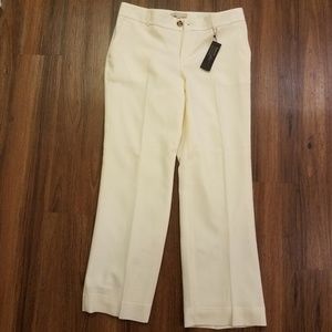 NWT Banana Republic Wool Cream lined trouser